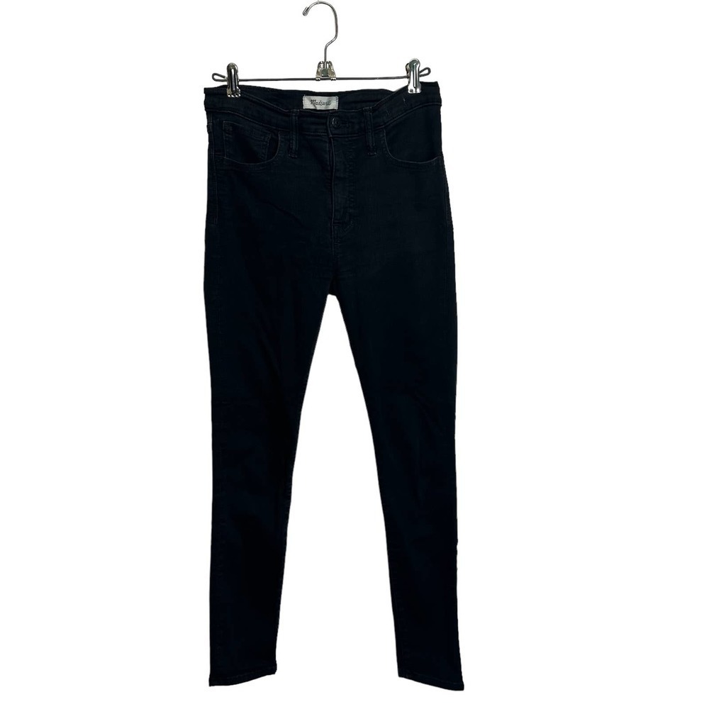 Madewell Mid-rise Jeans Women’s sz. 27 Black Bennet Wash Roadtripper Skinny